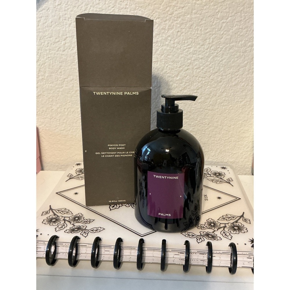 Twentynine Palms Pinyon Poet Body Wash 16.9oz 500mL New in Box Bay Laurel Jojoba